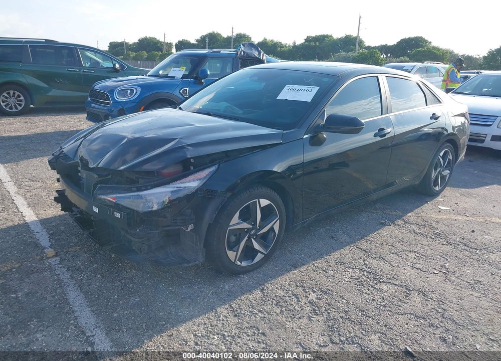2022 HYUNDAI ELANTRA HYBRID LIMITED VIN: KMHLN4AJ6NU024117