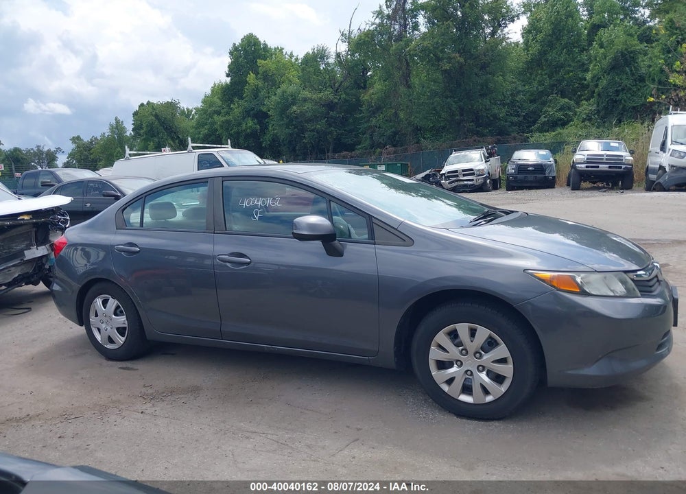 2012 HONDA CIVIC VIN: 19XFB2F55CE314032