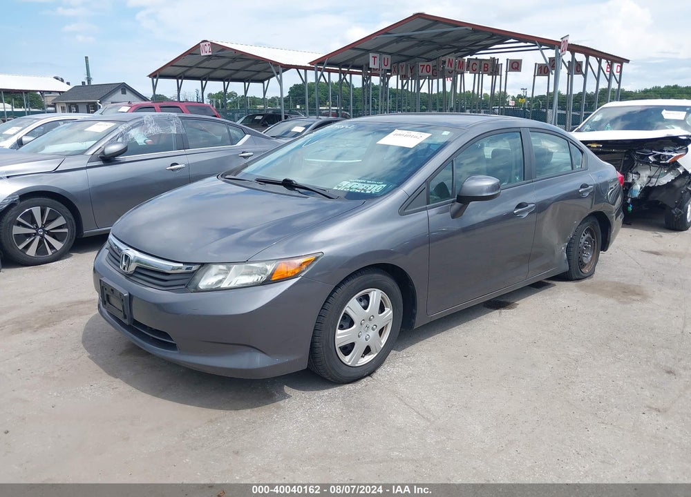 2012 HONDA CIVIC VIN: 19XFB2F55CE314032