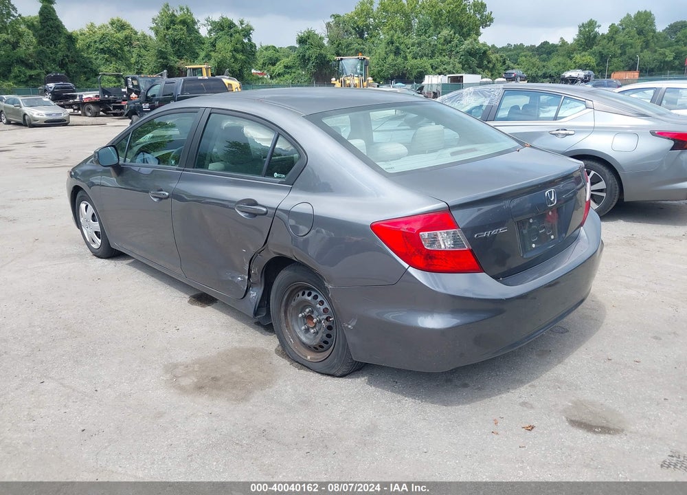 2012 HONDA CIVIC VIN: 19XFB2F55CE314032