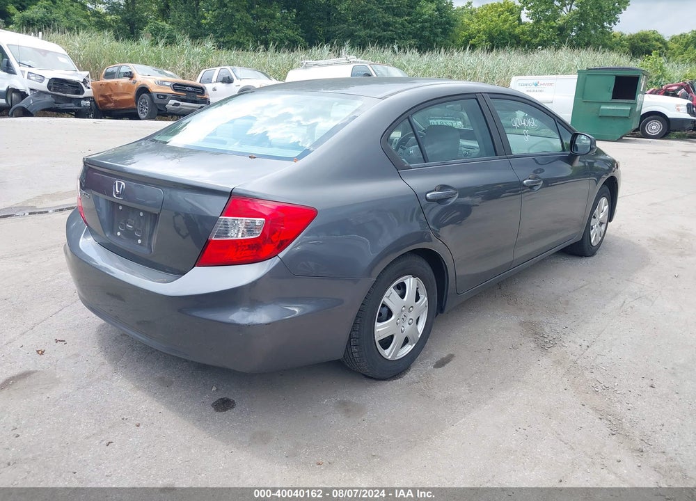 2012 HONDA CIVIC VIN: 19XFB2F55CE314032
