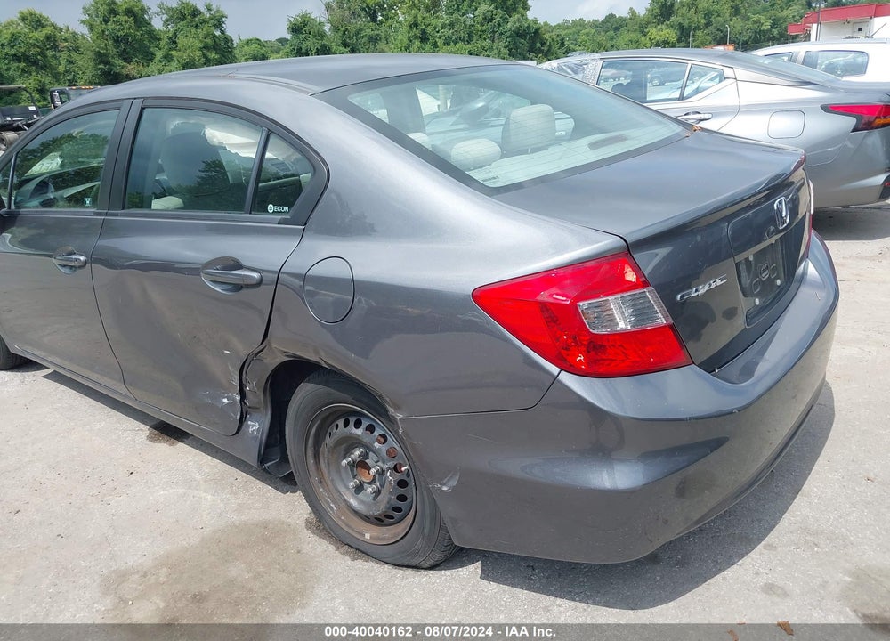 2012 HONDA CIVIC VIN: 19XFB2F55CE314032