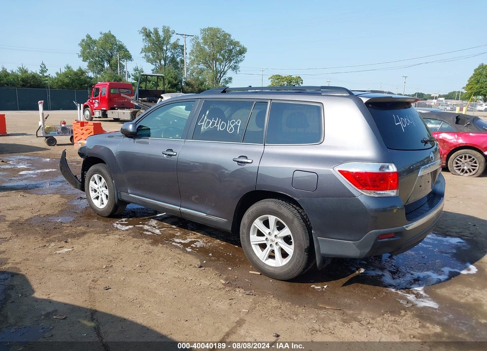 2013 TOYOTA HIGHLANDER SE V6 VIN: 5TDBK3EH0DS203587