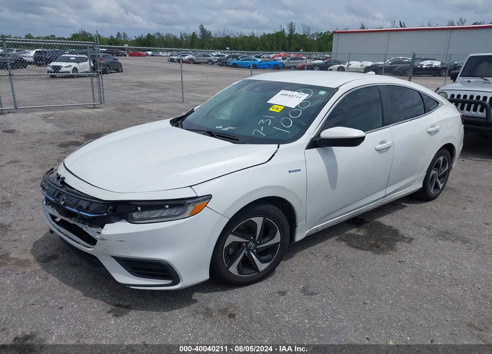 2022 HONDA INSIGHT EX VIN: 19XZE4F51NE001000
