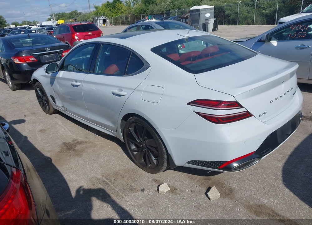 2023 GENESIS G70 3.3T AWD VIN: KMTG54TE1PU107982