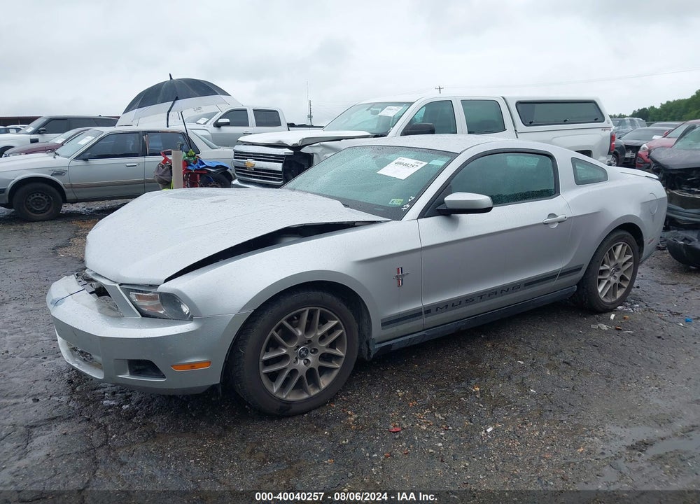 2012 FORD MUSTANG V6 PREMIUM VIN: 1ZVBP8AM9C5275584