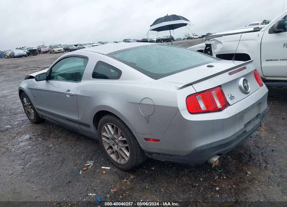 2012 FORD MUSTANG V6 PREMIUM VIN: 1ZVBP8AM9C5275584