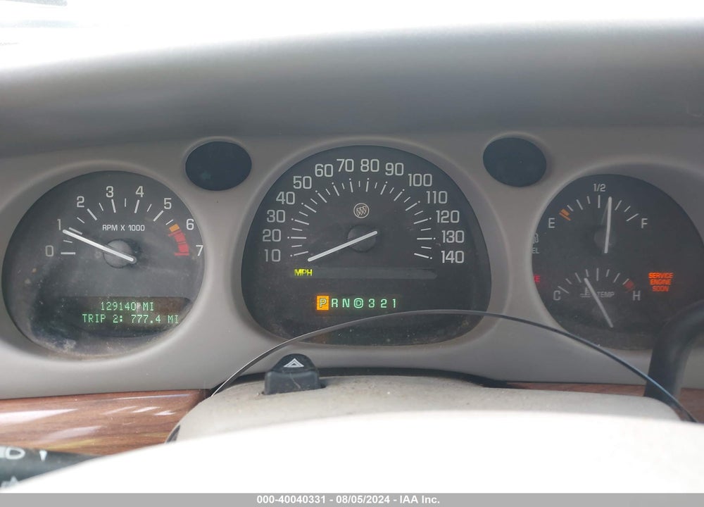 2001 BUICK LESABRE CUSTOM VIN: 1G4HP54KX14146631
