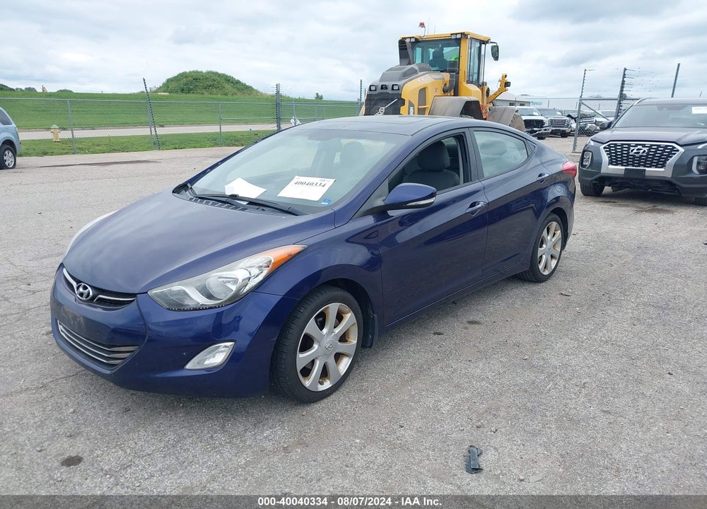 2012 HYUNDAI ELANTRA LIMITED VIN: 5NPDH4AE9CH106644