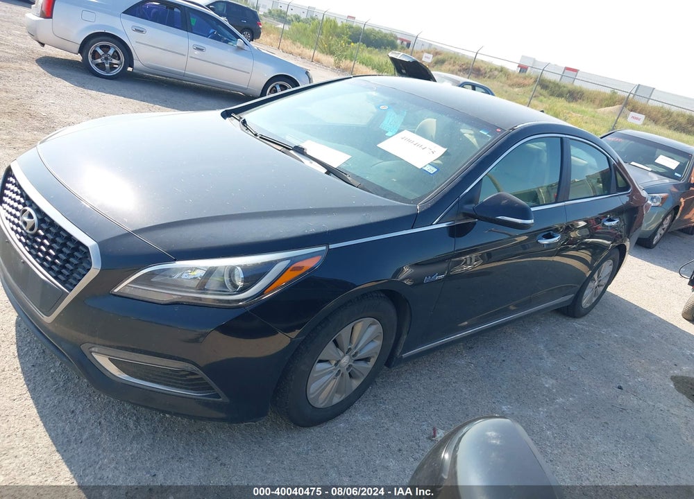 2016 HYUNDAI SONATA HYBRID SE VIN: KMHE24L12GA030127