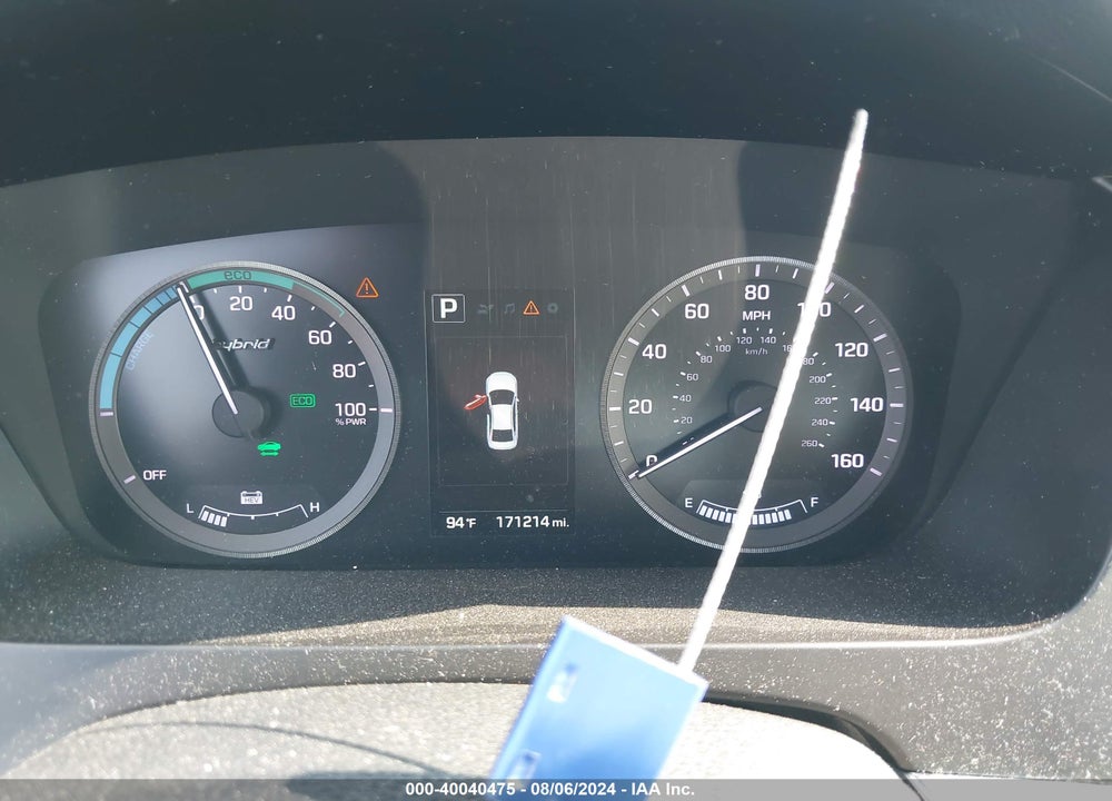 2016 HYUNDAI SONATA HYBRID SE VIN: KMHE24L12GA030127