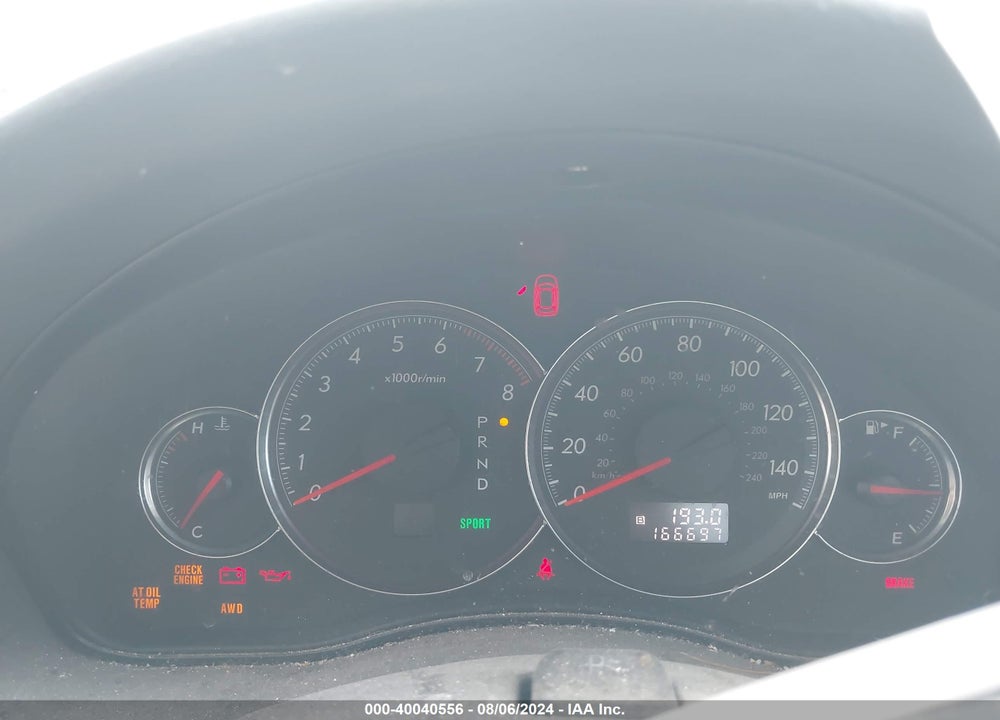 2008 SUBARU LEGACY 2.5I VIN: 4S3BL616987225753
