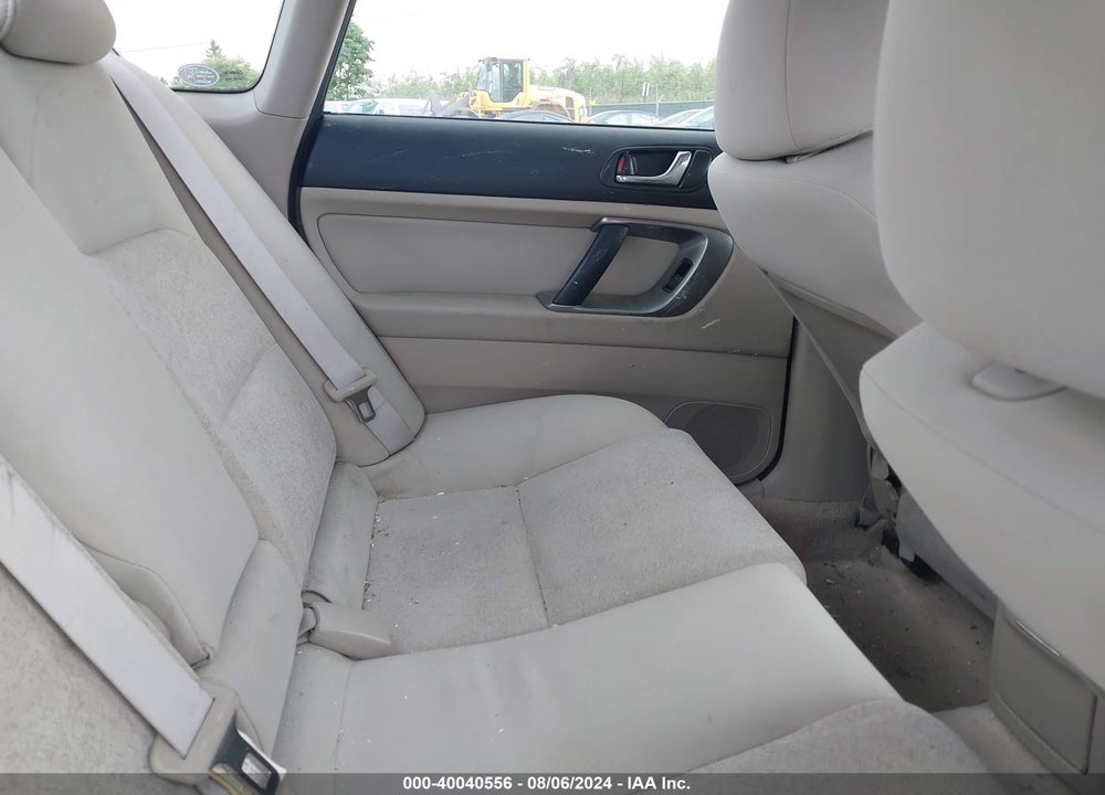 2008 SUBARU LEGACY 2.5I VIN: 4S3BL616987225753