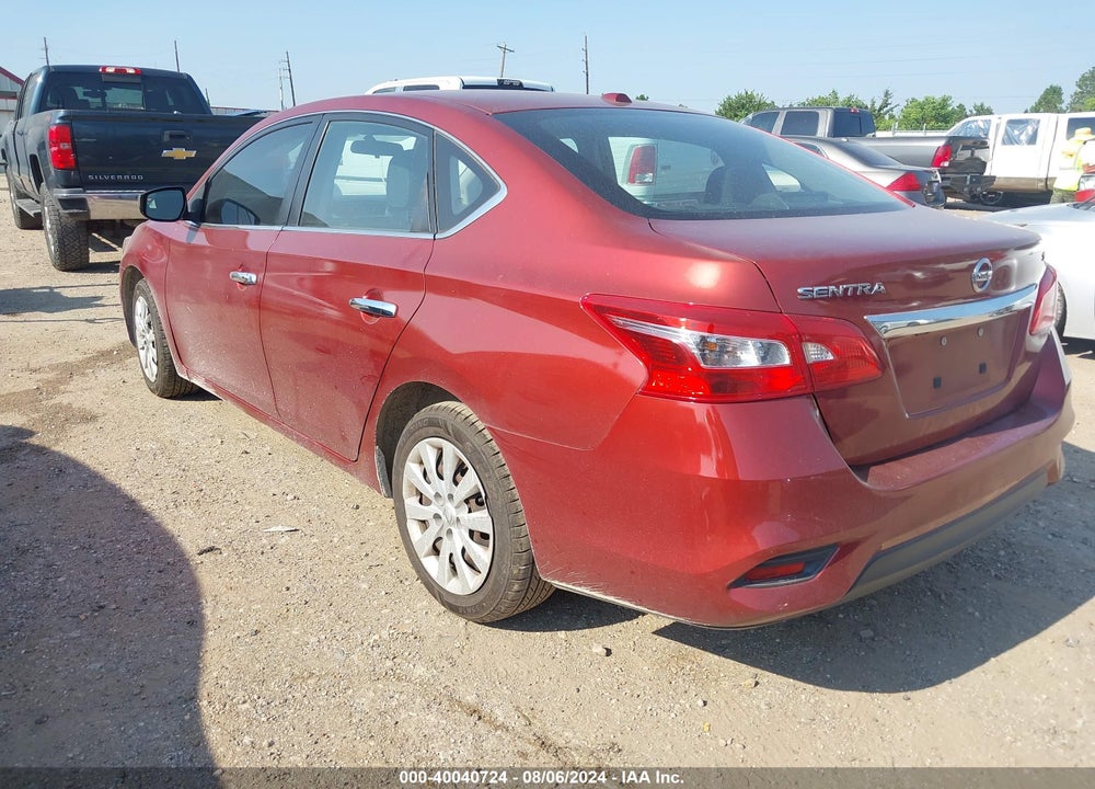 2017 NISSAN SENTRA SV VIN: 3N1AB7AP9HY283067