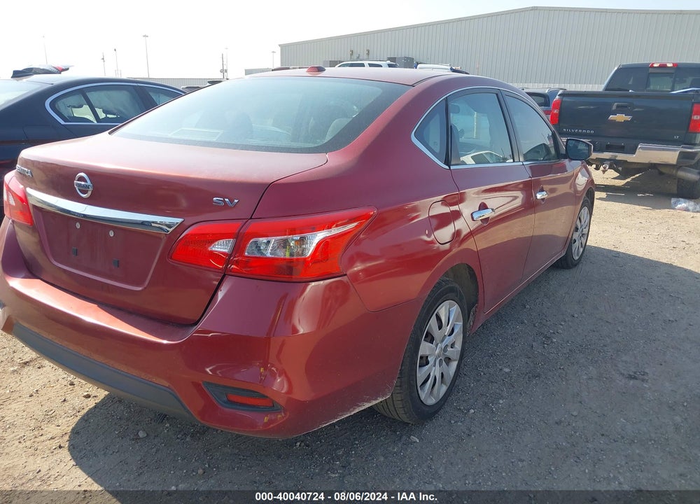 2017 NISSAN SENTRA SV VIN: 3N1AB7AP9HY283067