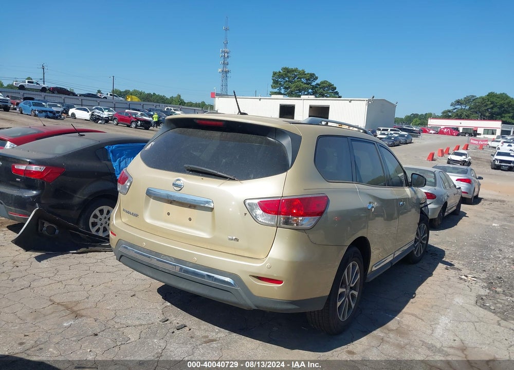 2013 NISSAN PATHFINDER SL VIN: 5N1AR2MN1DC609254