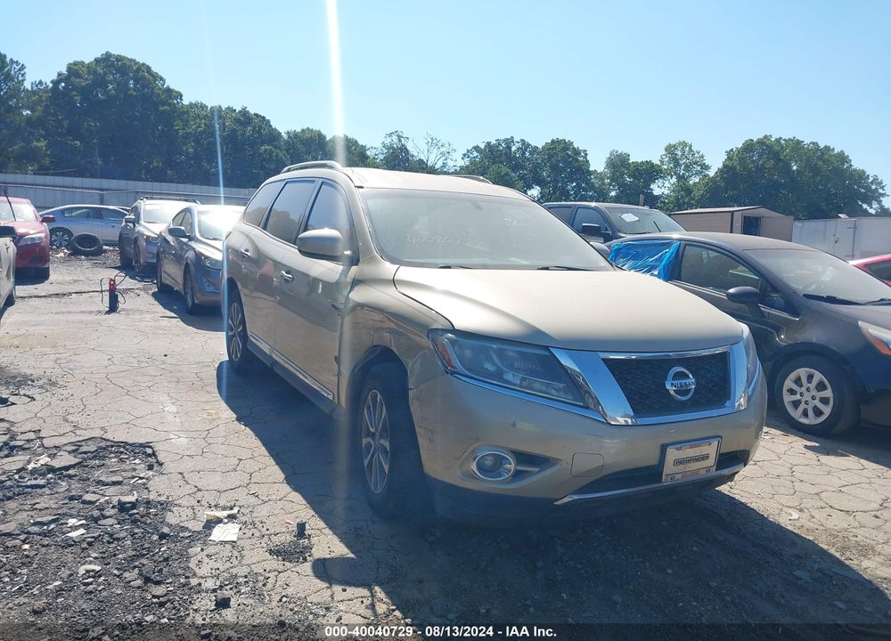 2013 NISSAN PATHFINDER SL VIN: 5N1AR2MN1DC609254