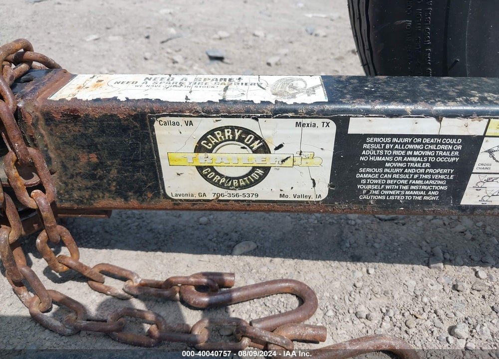 2010 CARRY ON 5X10  TRAILER VIN: 000000