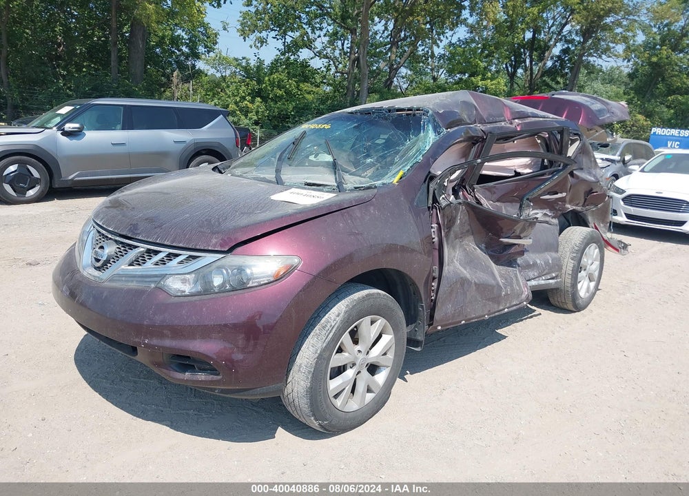 2014 NISSAN MURANO S VIN: JN8AZ1MW7EW529534