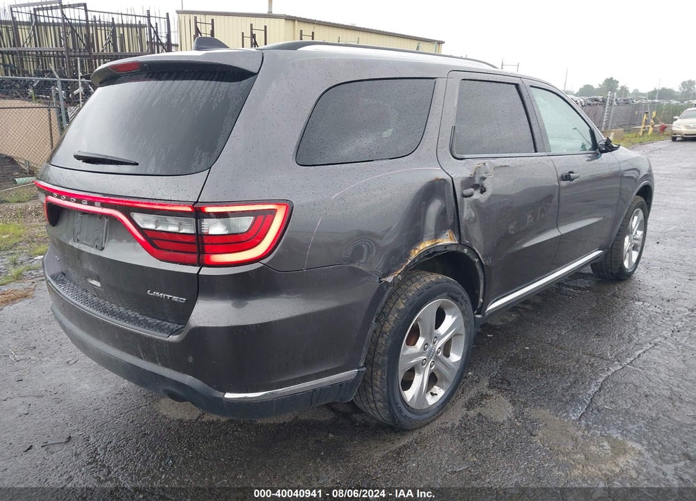 2014 DODGE DURANGO LIMITED VIN: 1C4RDJDG0EC507799
