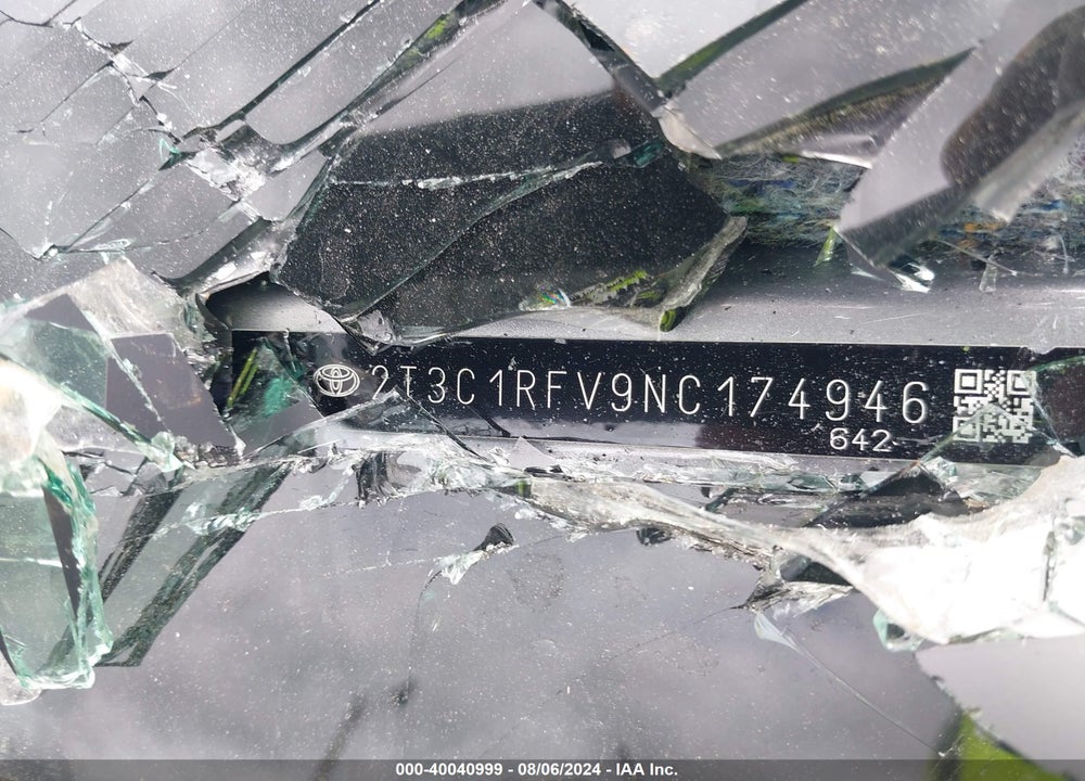 2022 TOYOTA RAV4 XLE PREMIUM VIN: 2T3C1RFV9NC174946
