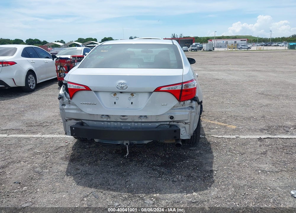 2016 TOYOTA COROLLA LE VIN: 2T1BURHEXGC689241