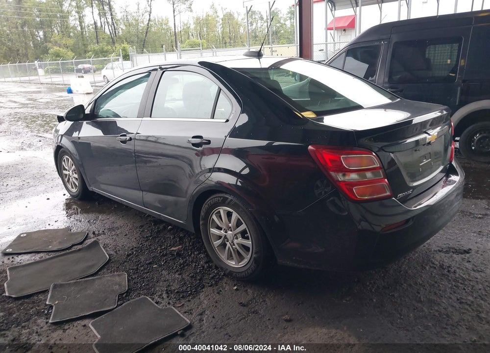 2019 CHEVROLET SONIC LT AUTO VIN: 1G1JD5SB4K4117587