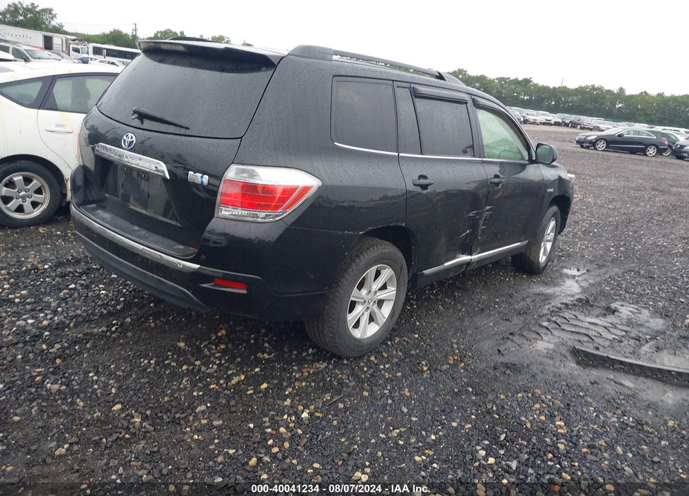 2012 TOYOTA HIGHLANDER HYBRID BASE V6 VIN: JTEBC3EH4C2009403