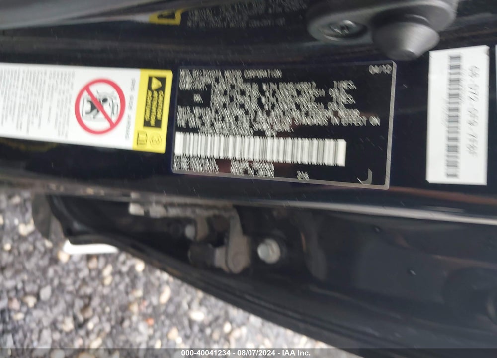 2012 TOYOTA HIGHLANDER HYBRID BASE V6 VIN: JTEBC3EH4C2009403