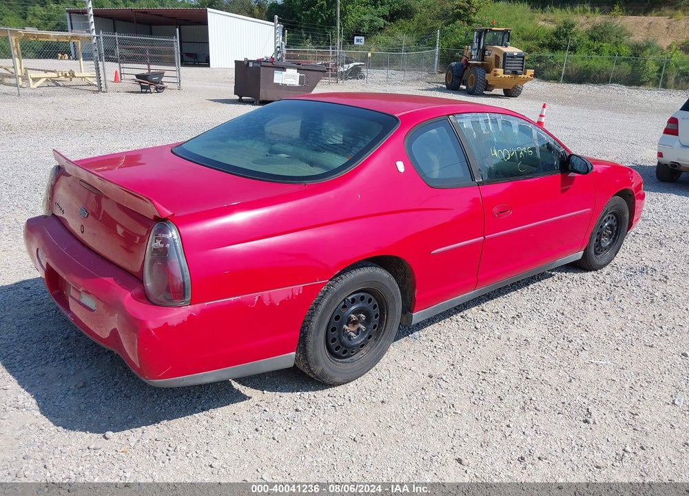 2002 CHEVROLET MONTE CARLO LS VIN: 2G1WW12E729236279