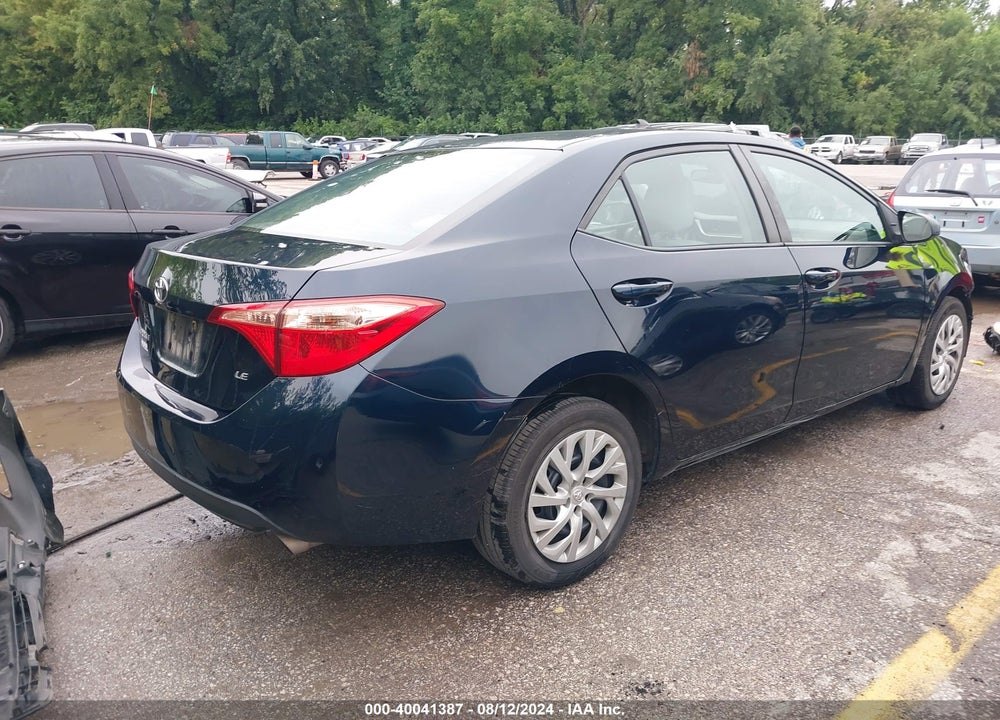2019 TOYOTA COROLLA LE VIN: 2T1BURHE1KC156168
