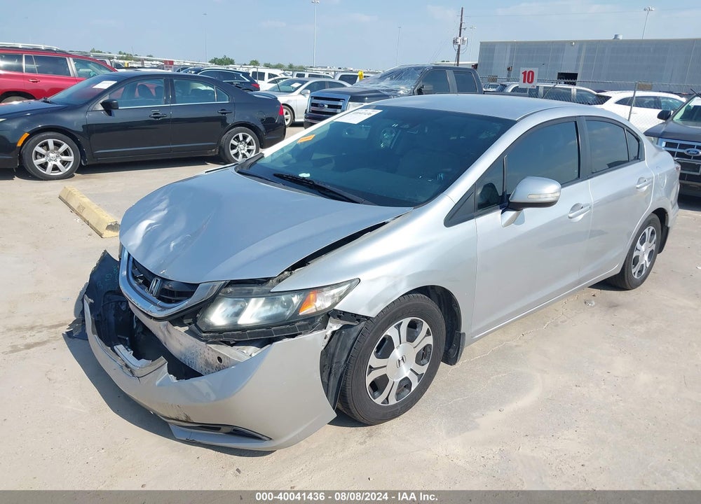 2013 HONDA CIVIC HYBRID VIN: 19XFB4F2XDE202524