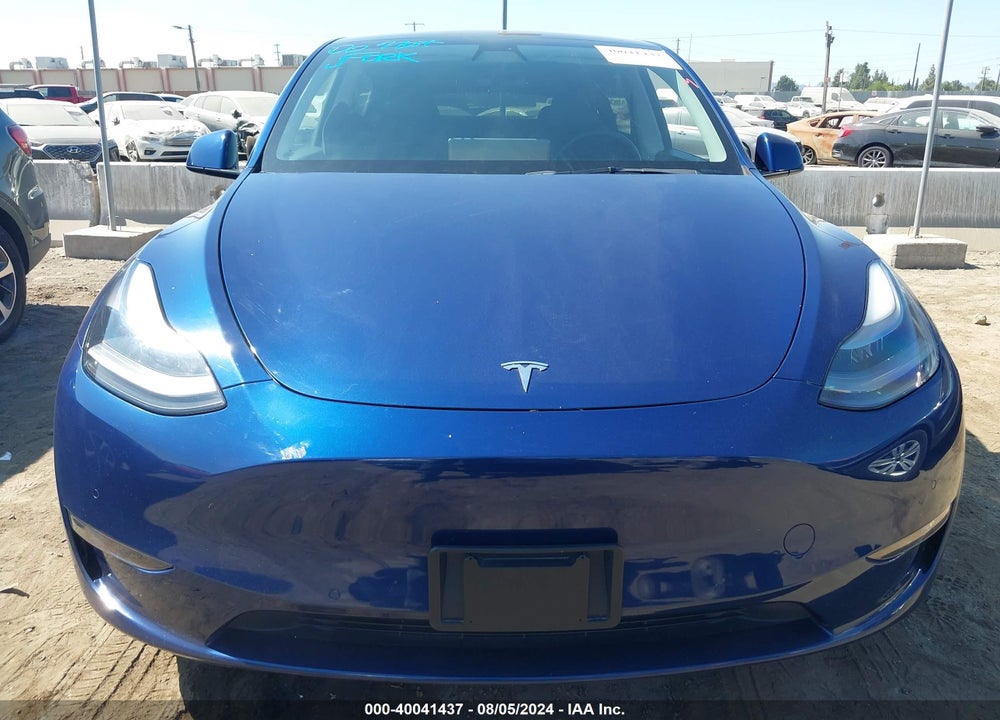 2021 TESLA MODEL Y LONG RANGE DUAL MOTOR ALL-WHEEL DRIVE VIN: 5YJYGDEEXMF192397
