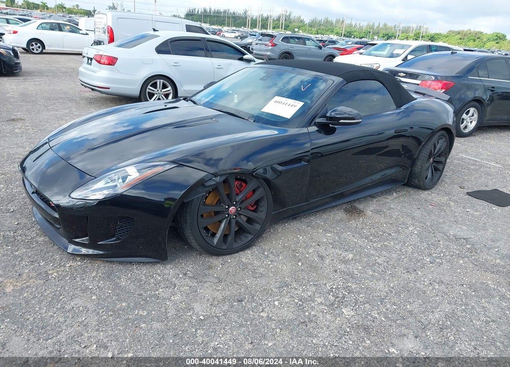 2014 JAGUAR F-TYPE V8 S VIN: SAJWA6GLXEMK09810
