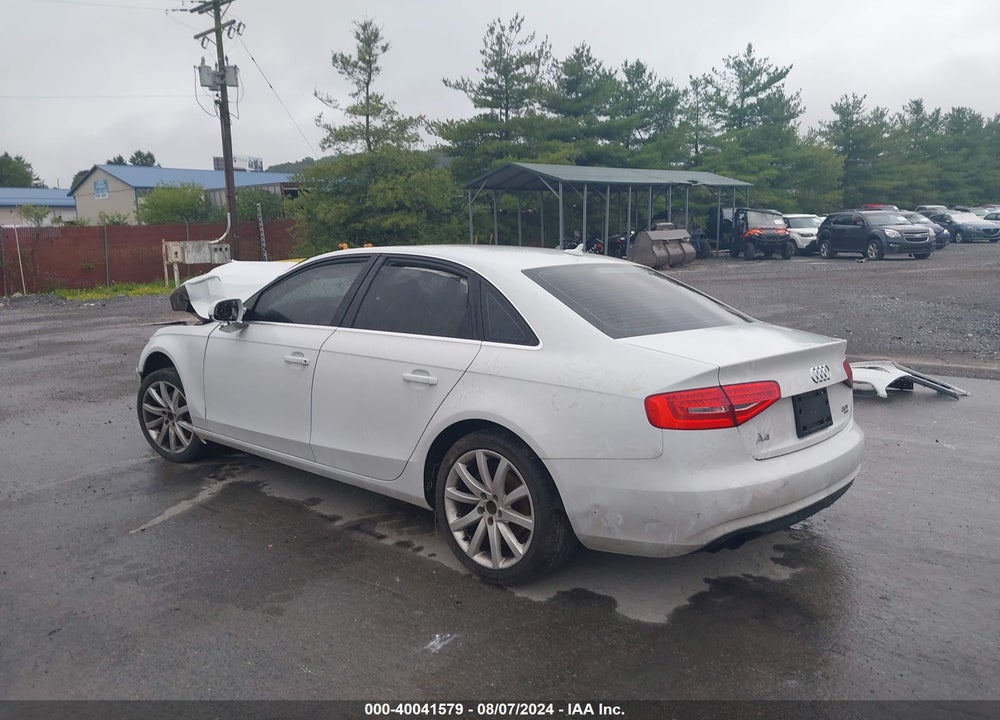 2013 AUDI A4 VIN: WAUHFAFL1DN049562