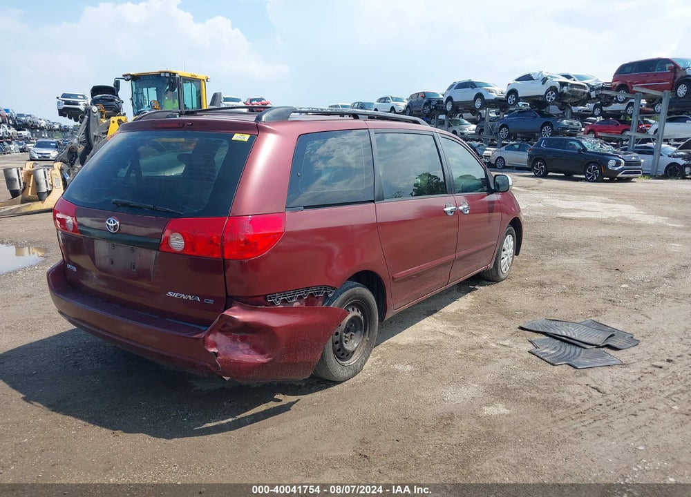 2008 TOYOTA SIENNA CE VIN: 5TDZK23C48S136983