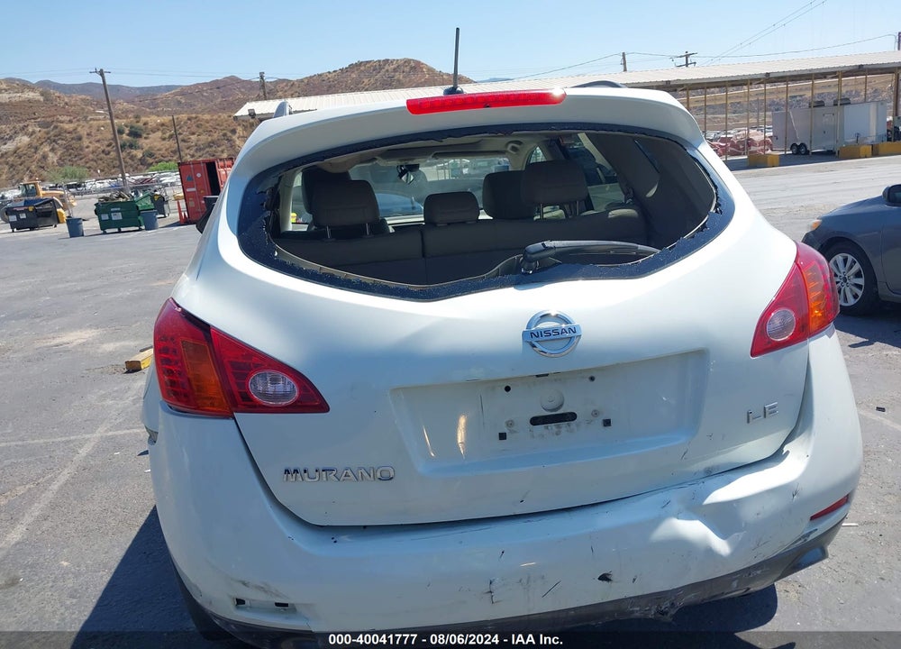 2010 NISSAN MURANO LE VIN: JN8AZ1MU6AW000374