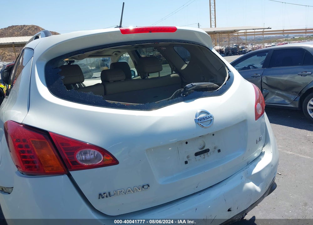 2010 NISSAN MURANO LE VIN: JN8AZ1MU6AW000374