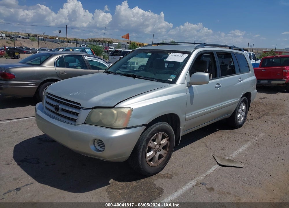2003 TOYOTA HIGHLANDER V6 VIN: JTEGF21A630105478
