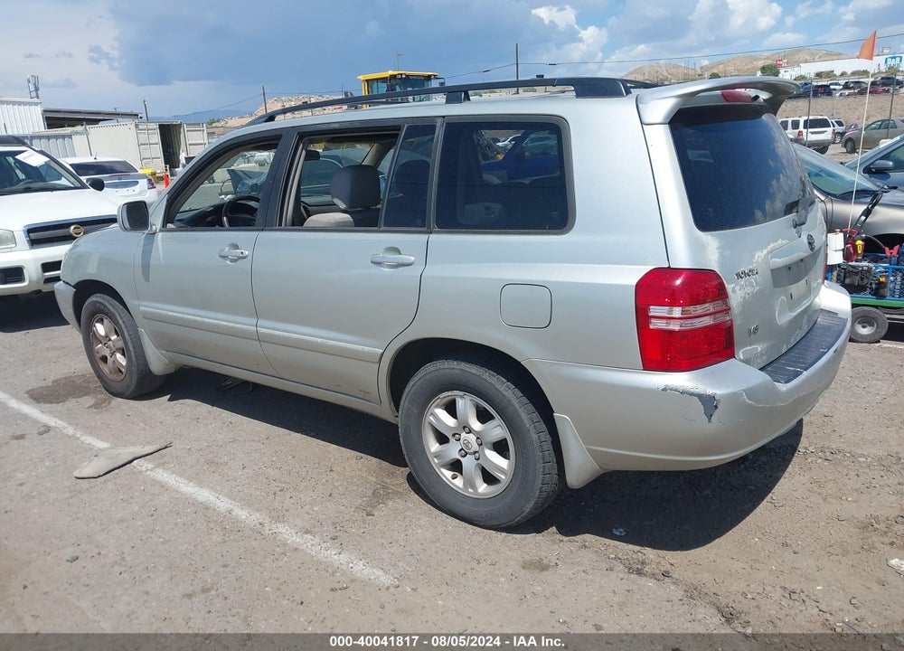 2003 TOYOTA HIGHLANDER V6 VIN: JTEGF21A630105478