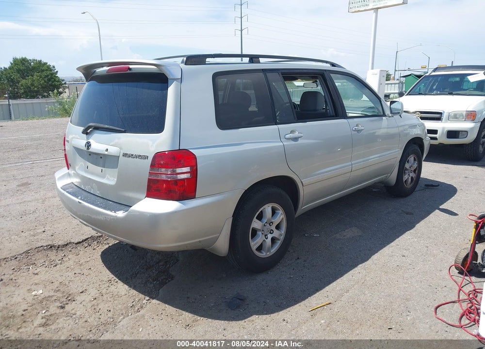 2003 TOYOTA HIGHLANDER V6 VIN: JTEGF21A630105478