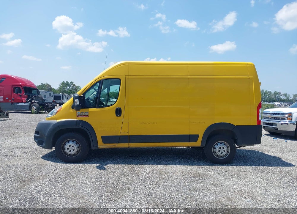 2019 RAM PROMASTER 2500 HIGH ROOF 136 WB VIN: 3C6TRVCG1KE532531