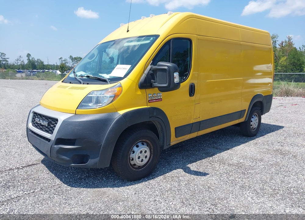 2019 RAM PROMASTER 2500 HIGH ROOF 136 WB VIN: 3C6TRVCG1KE532531