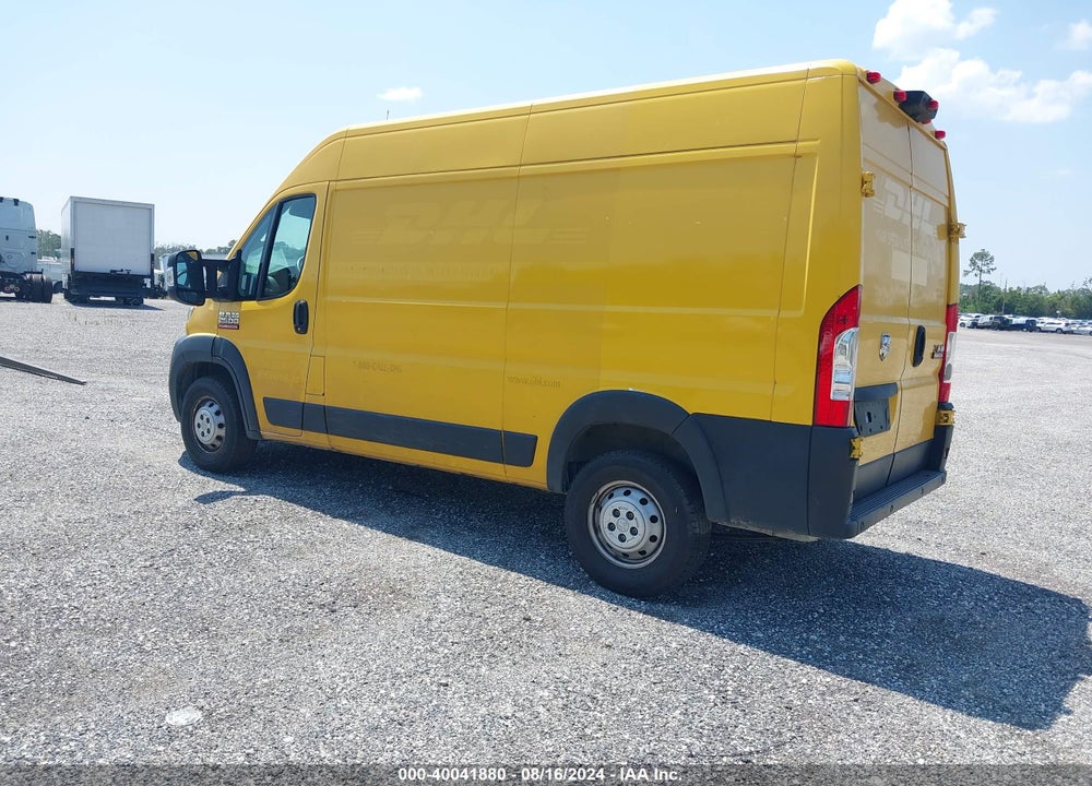 2019 RAM PROMASTER 2500 HIGH ROOF 136 WB VIN: 3C6TRVCG1KE532531
