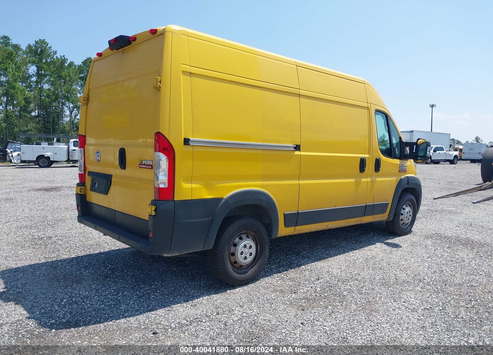 2019 RAM PROMASTER 2500 HIGH ROOF 136 WB VIN: 3C6TRVCG1KE532531
