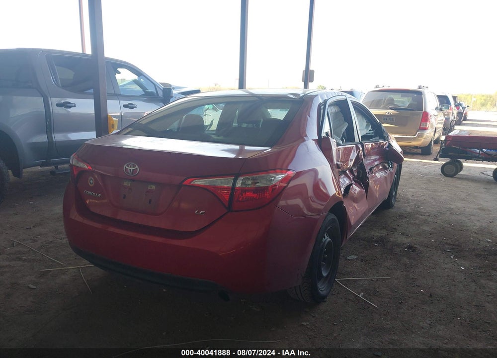 2015 TOYOTA COROLLA LE VIN: 5YFBURHE2FP260691