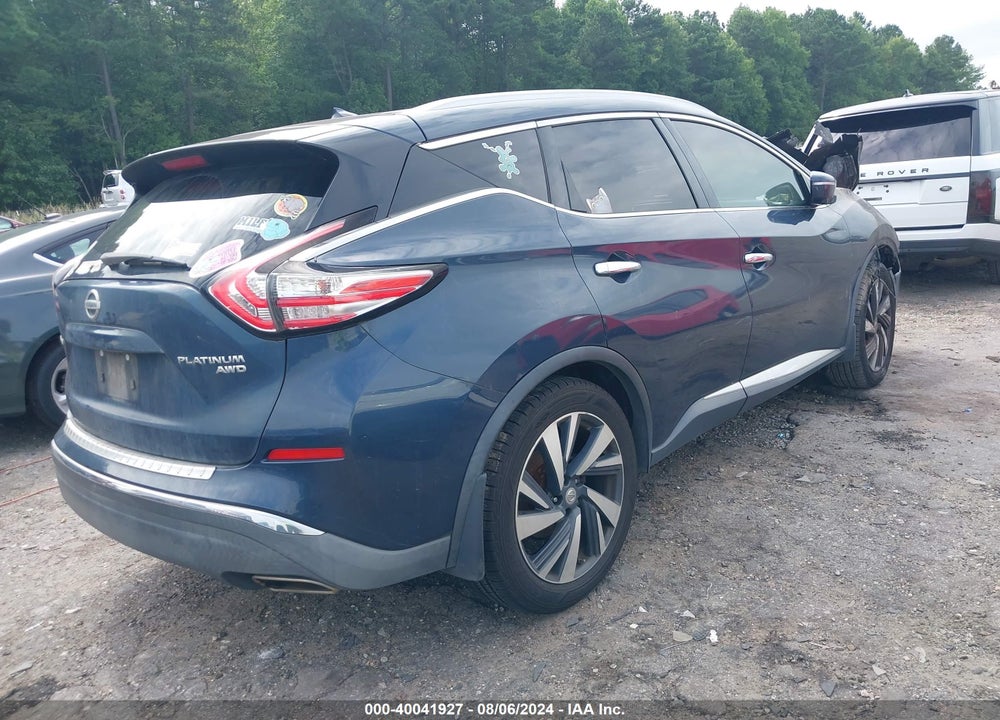 2015 NISSAN MURANO PLATINUM VIN: 5N1AZ2MH3FN240785