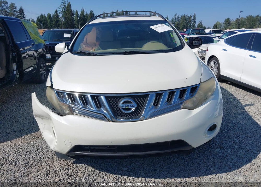 2009 NISSAN MURANO VIN: JN8AZ18W79W126749