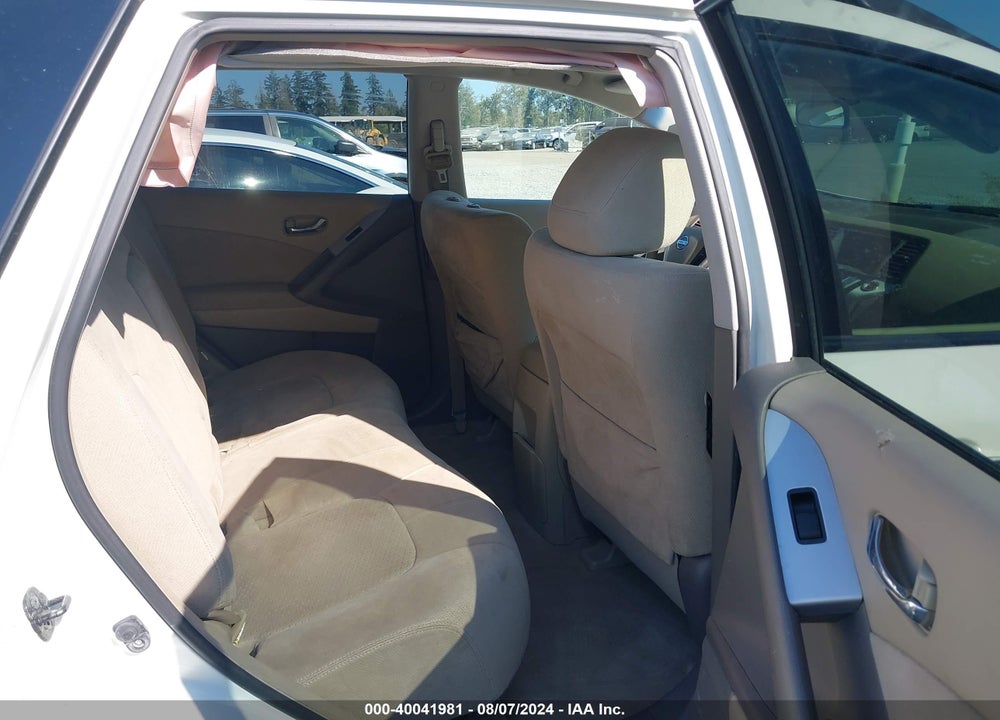 2009 NISSAN MURANO VIN: JN8AZ18W79W126749