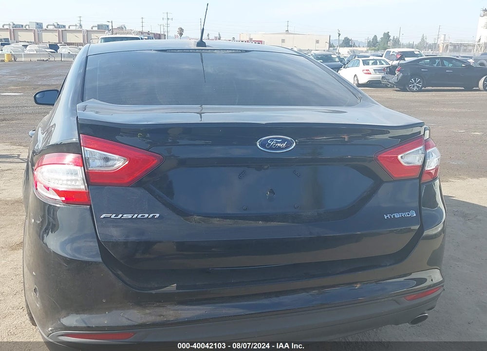 2016 FORD FUSION HYBRID S VIN: 3FA6P0UU8GR269303